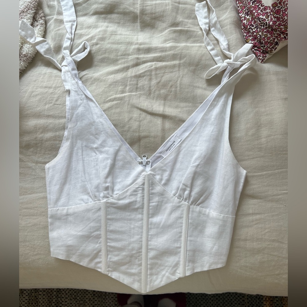 White Corset Top